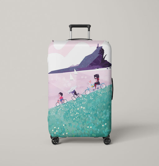 grain painting riding steven universe Luggage Covers | Suitcase