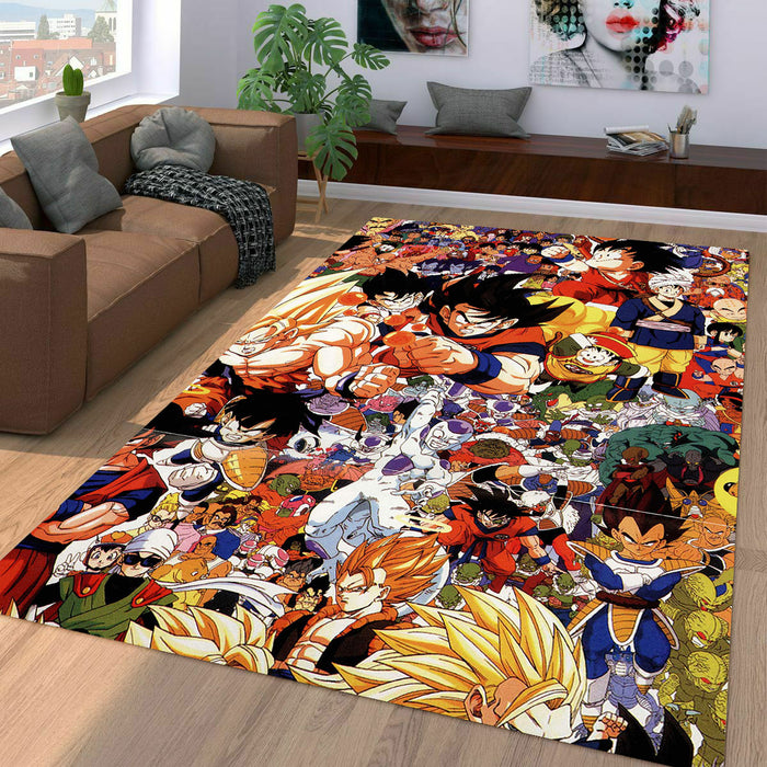 grain dragon ball character Living room carpet rugs