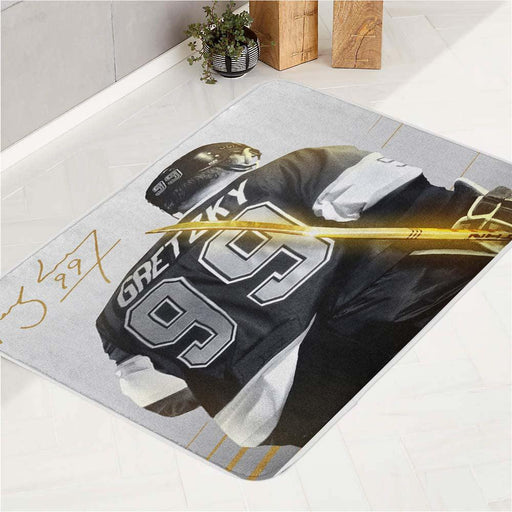 gretzky the thunder player nhl bath rugs