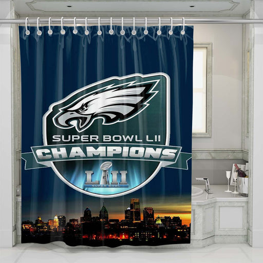 philadelphia eagles champions shower curtains