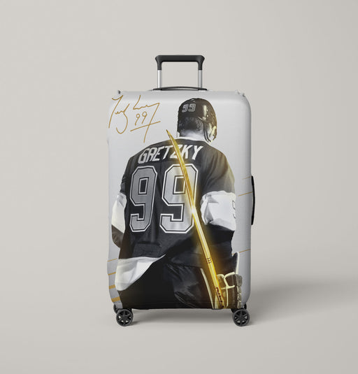 gretzky the thunder player nhl Luggage Covers | Suitcase