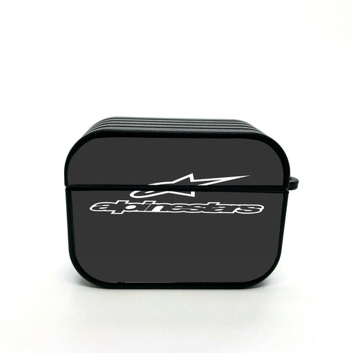 grey alpinestars logo racing airpod case