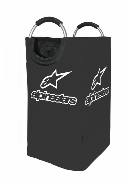 grey alpinestars logo racing Laundry Hamper | Laundry Basket