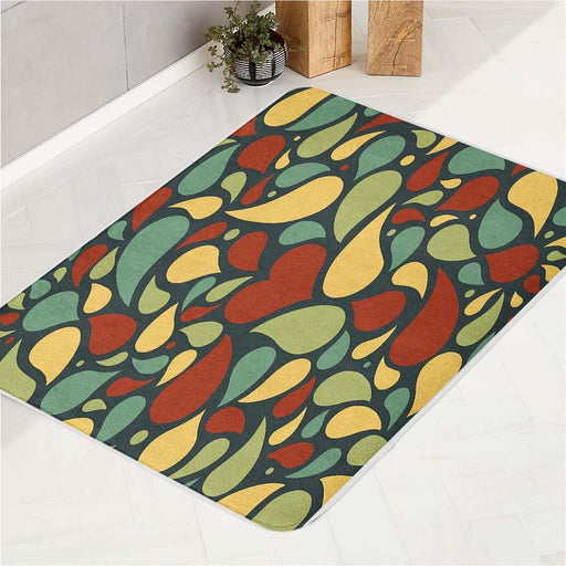 grain liquid love heart bath rugs