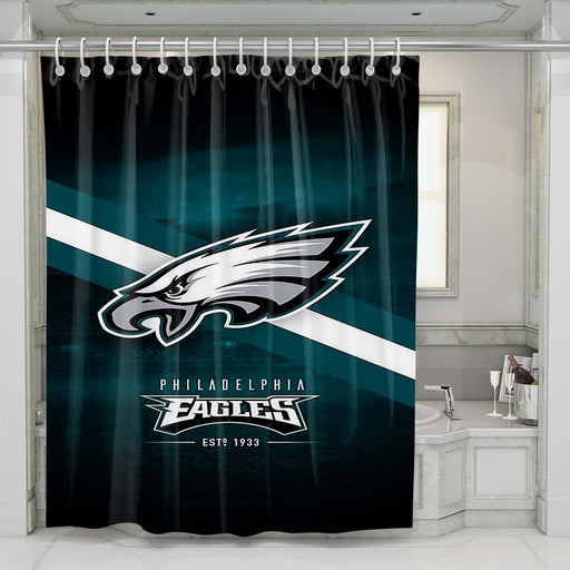 philadelphia eagles nfl logo 2 shower curtains