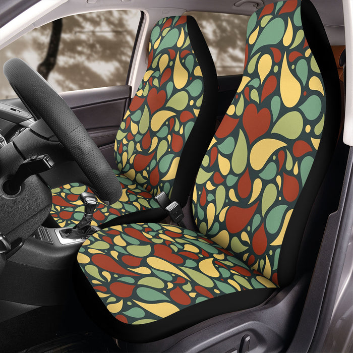 grain liquid love heart Car Seat Covers