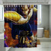 gumbal watterson face shower curtains