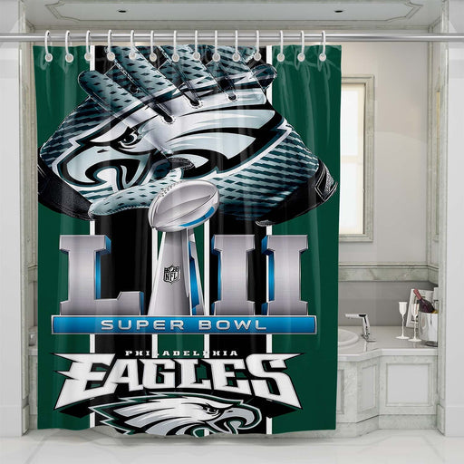 philadelphia eagles super bowl 1 shower curtains