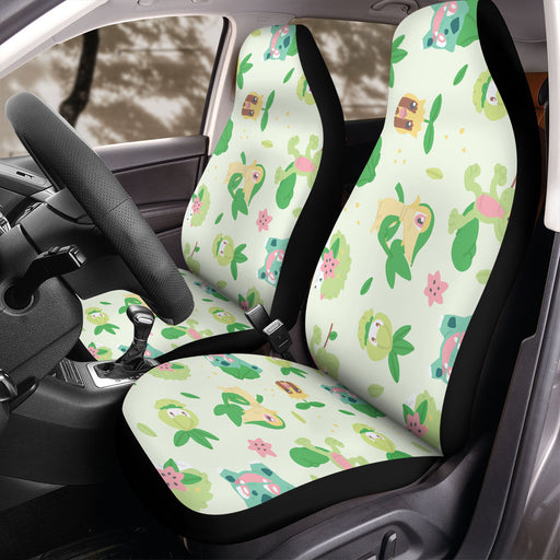 grass type pokemon pattern Car Seat Covers