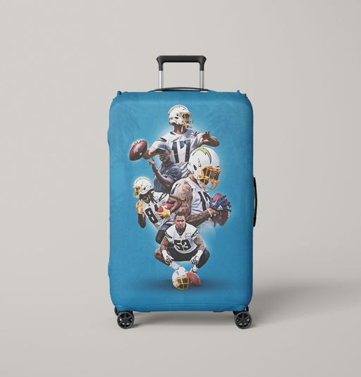 grind now shine later los angeles chargers Luggage Covers | Suitcase