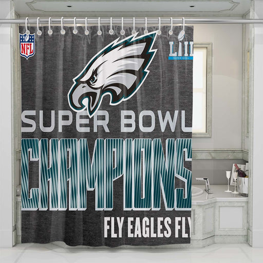 philadelphia eagles super bowl lii champions shower curtains