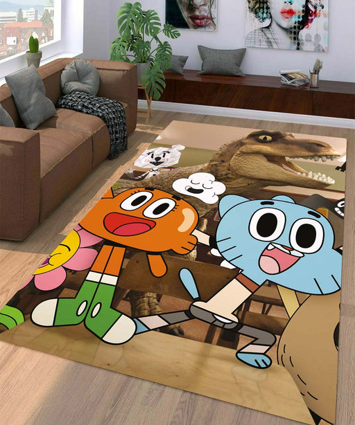 gumball and darwin Living room carpet rugs