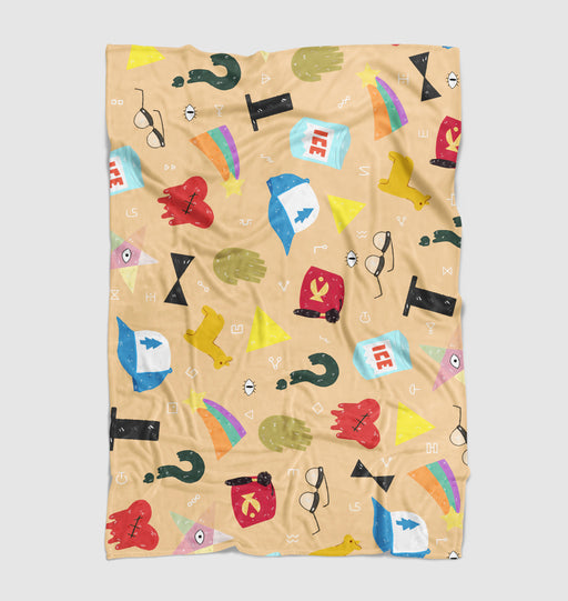 gravity falls stuff survival Ultra soft fleece blanket