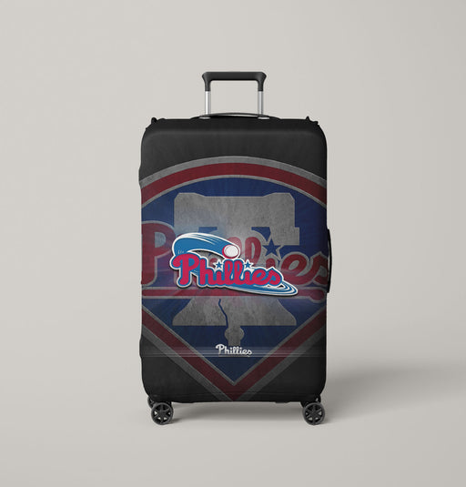 philadelphia phillies mlb logo 1 Luggage Cover | suitcase