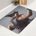 graphic of tekken 7 character bath rugs