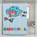 gumball flying shower curtains