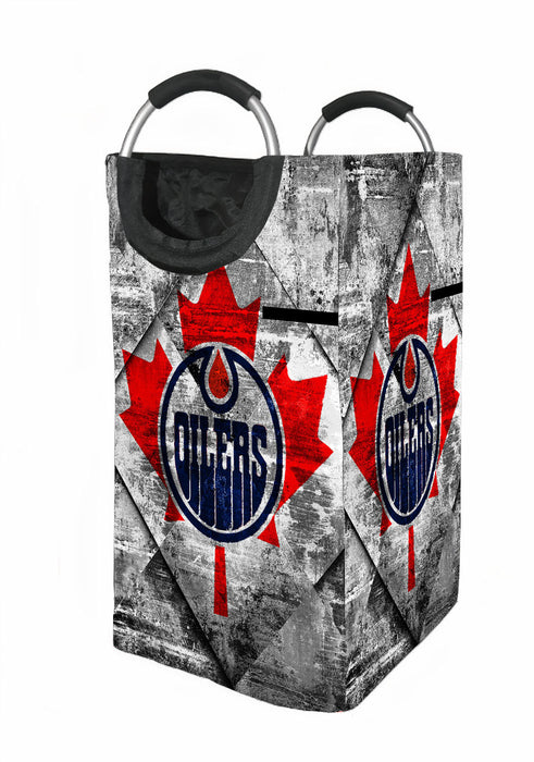 grunge edmonton oilers Laundry Hamper | Laundry Basket