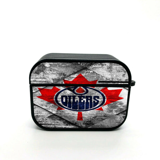 grunge edmonton oilers airpod case