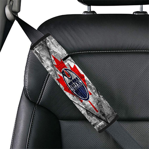 grunge edmonton oilers Car seat belt cover - Grovycase