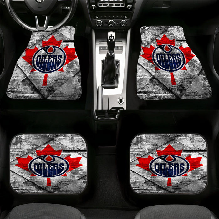 grunge edmonton oilers Car floor mats Universal fit