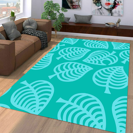 green leaf pattern mono color Living room carpet rugs