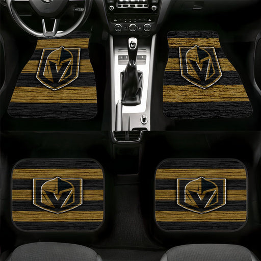 grunge wood vegas golden knights Car floor mats Universal fit