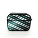 green stripes suit with light leak airpods case