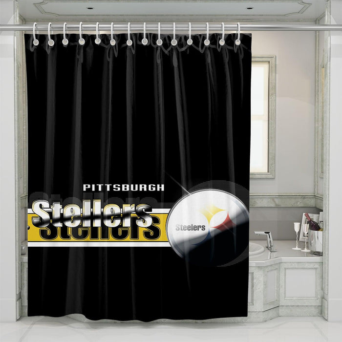 guide line of pittsburgh steelers shower curtains