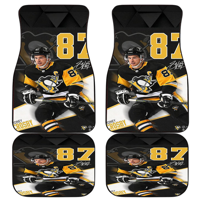 PITTSBURGH PENGUINS SIDNEY CROSBY 87 Car floor mats Universal fit