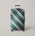 green stripes suit with light leak Luggage Cover | suitcase