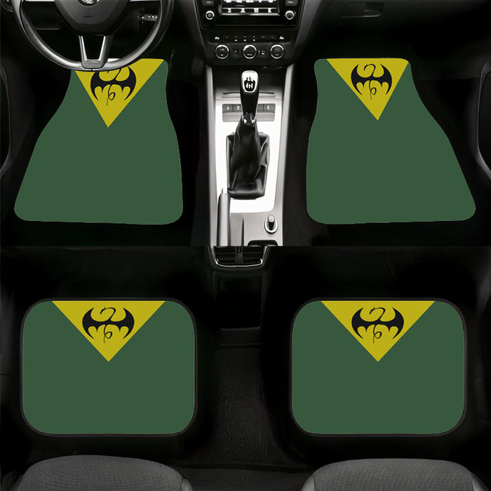 green logo iron fist marvel Car floor mats Universal fit