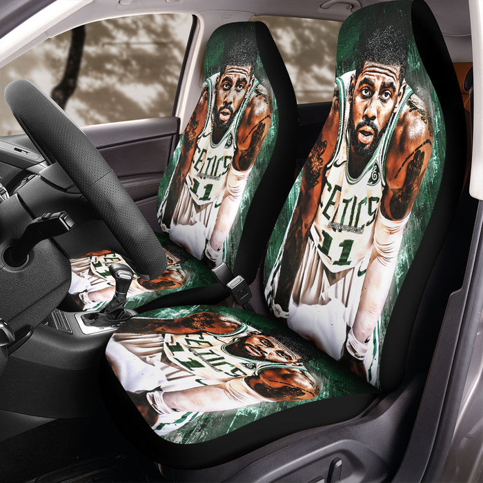 green stone kyrie irving nba Car Seat Covers