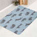 grey silhouette of blu cats bath rugs