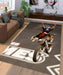 hand off motocross athlete Living room carpet rugs