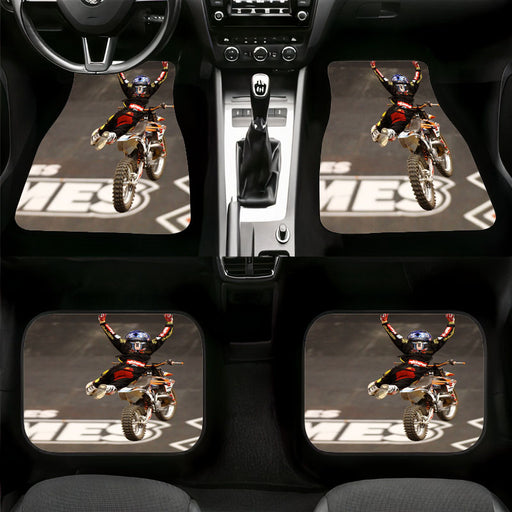 hand off motocross athlete Car floor mats Universal fit