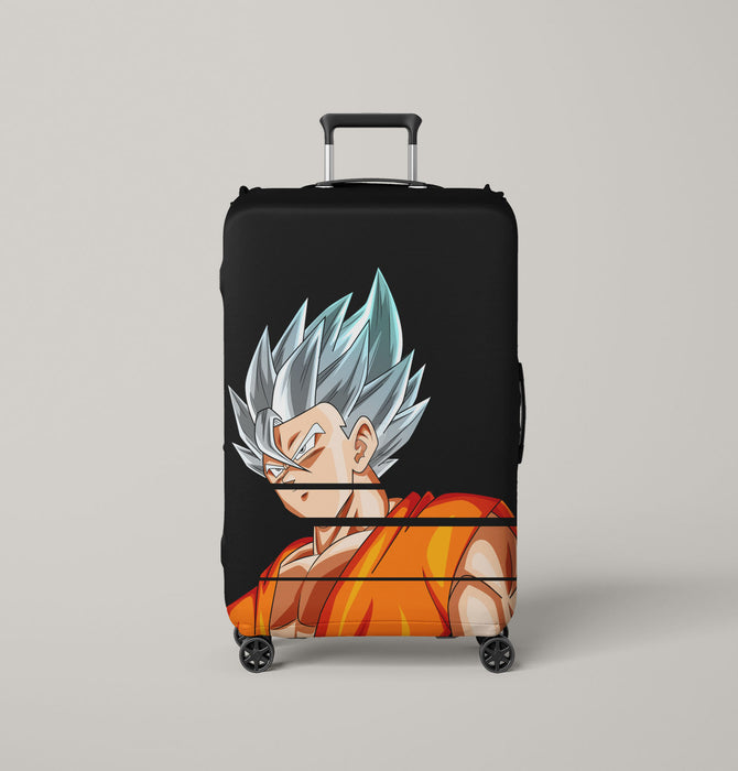 grey hair dragon ball super Luggage Covers | Suitcase