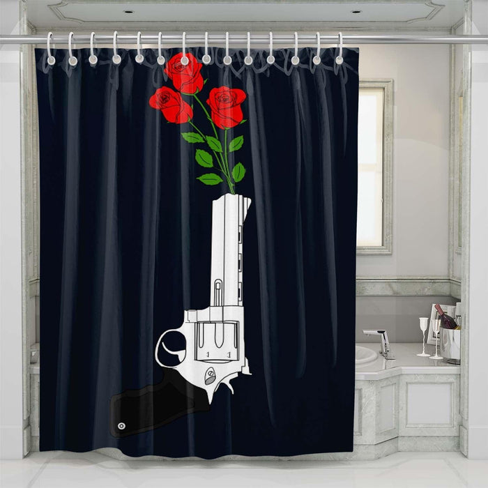 guns and roses shower curtains