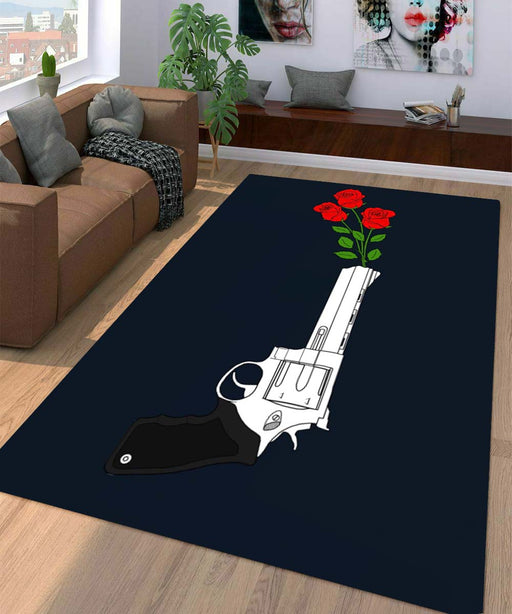 guns and roses Living room carpet rugs