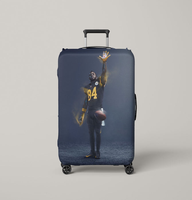 hand up the light football nfl Luggage Covers | Suitcase