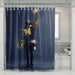 hand up the light football nfl shower curtains