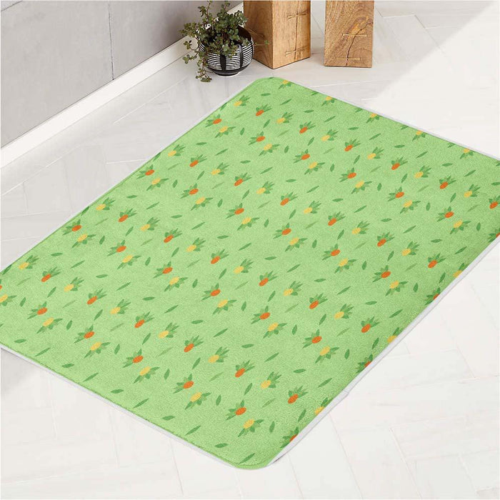 grookey pattern pokemon bath rugs