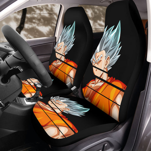 grey hair dragon ball super Car Seat Covers