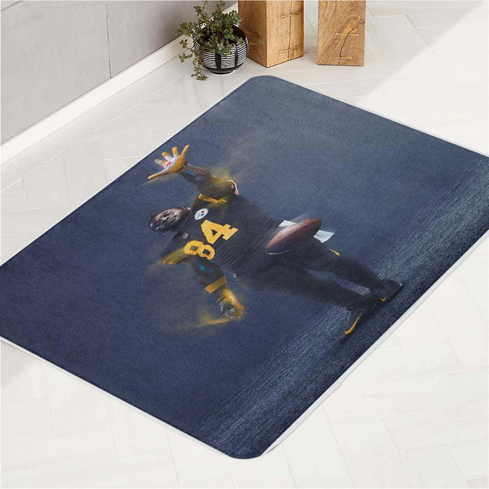 hand up the light football nfl bath rugs