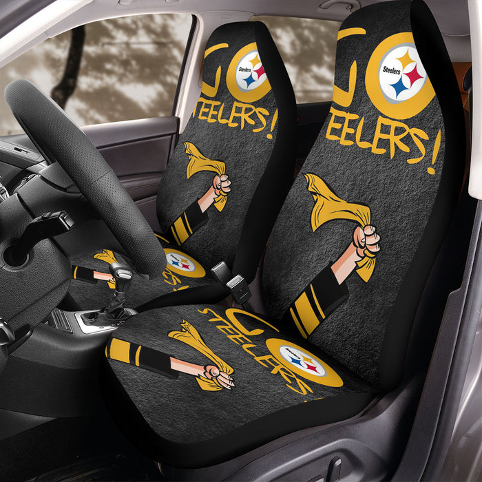 PITTSBURGH STEELERS GO STEELERS Car Seat Covers