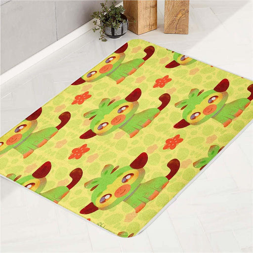 grookey species pokemon bath rugs