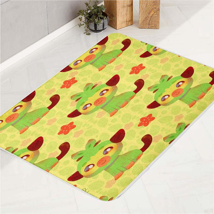 grookey species pokemon bath rugs