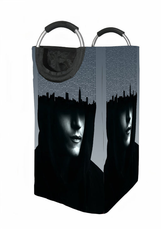 Hacker mr. robot rami malek Laundry Hamper | Laundry Basket