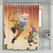 hanging and catching disenchantment shower curtains