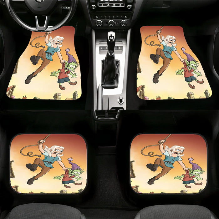 hanging and catching disenchantment Car floor mats Universal fit