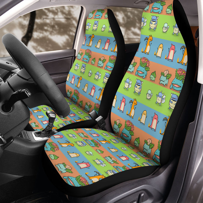 growing up monsters pokemon Car Seat Covers